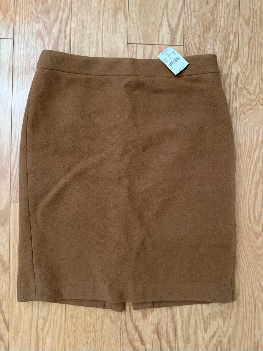J Crew Camel Wool Pencil Skirt - Sz 6